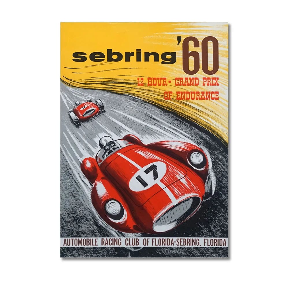 Canvanation X6184 / 40x60cm Affiche Vintage Voiture Monaco Prix F1
