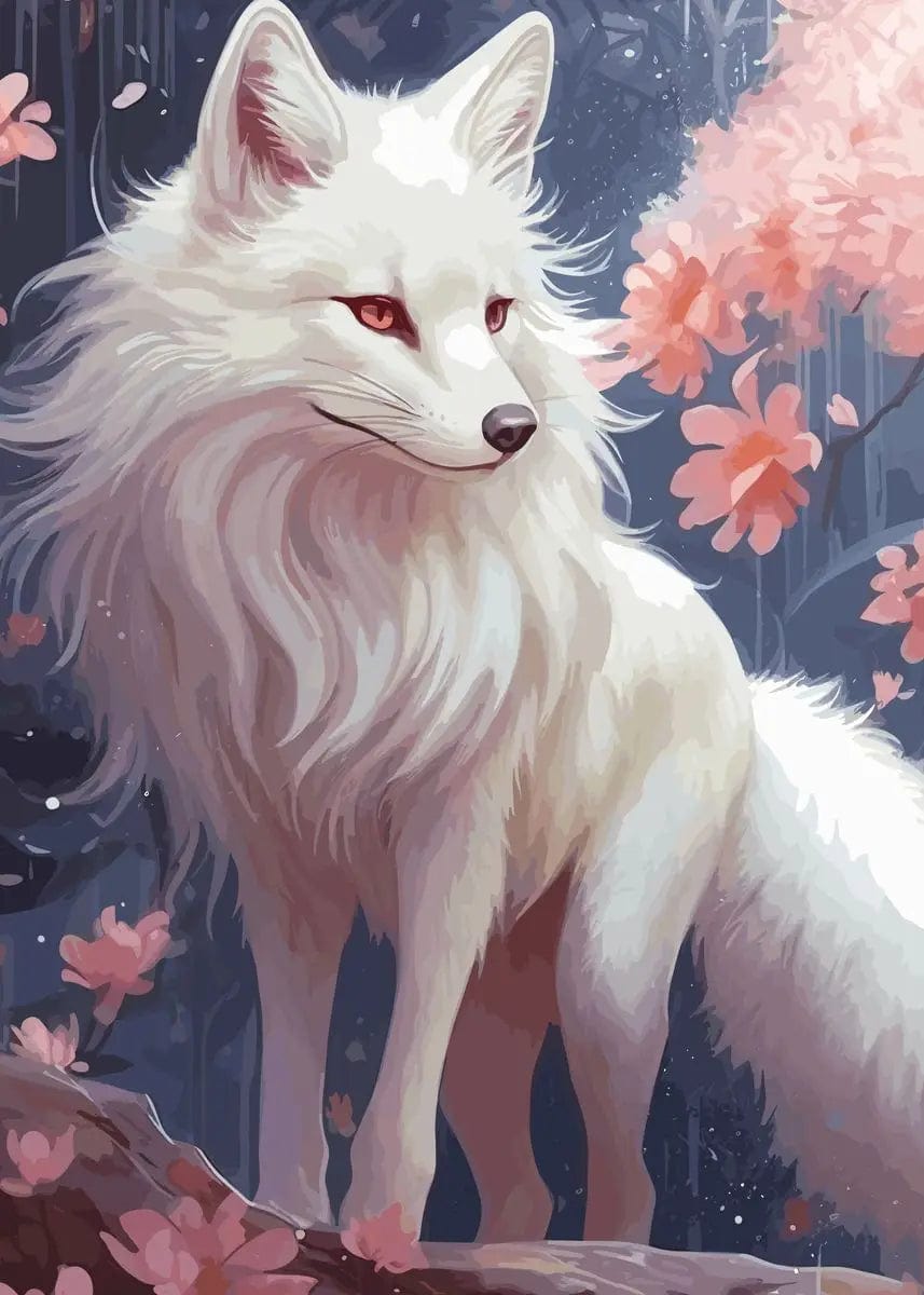 Canvanation 40X60cm / 8 Poster Japonais  Fox Kitsune