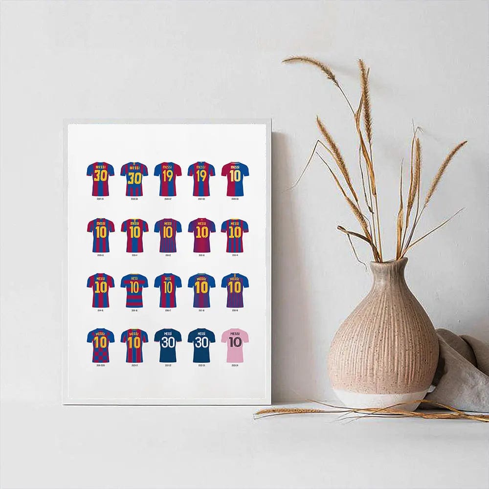 Canvanation SP683 / A4 21x30cm Affiche Football Messi Ronaldo