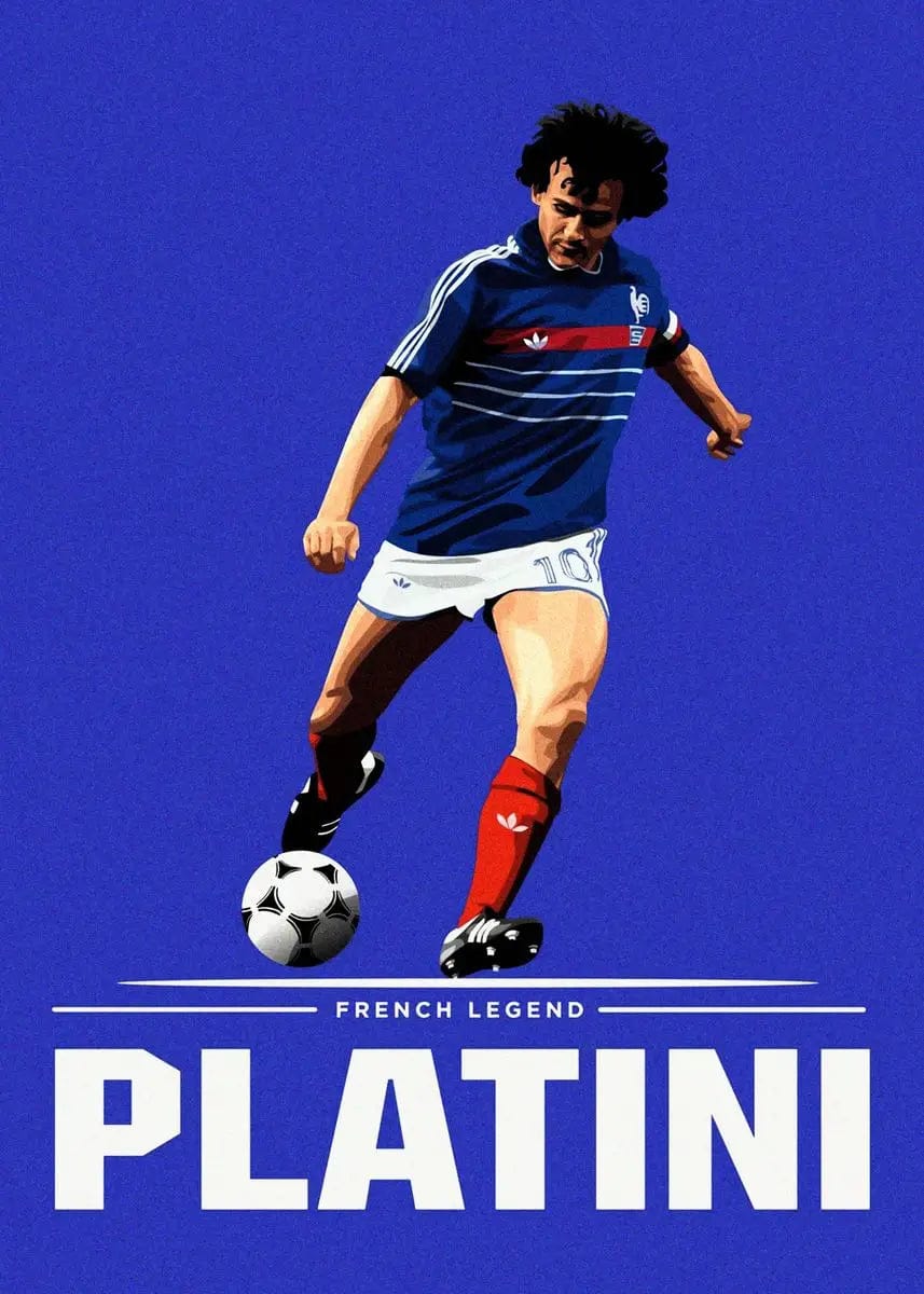 Canvanation 19 / 40x60cm Affiche Football - Maradona - Zidane