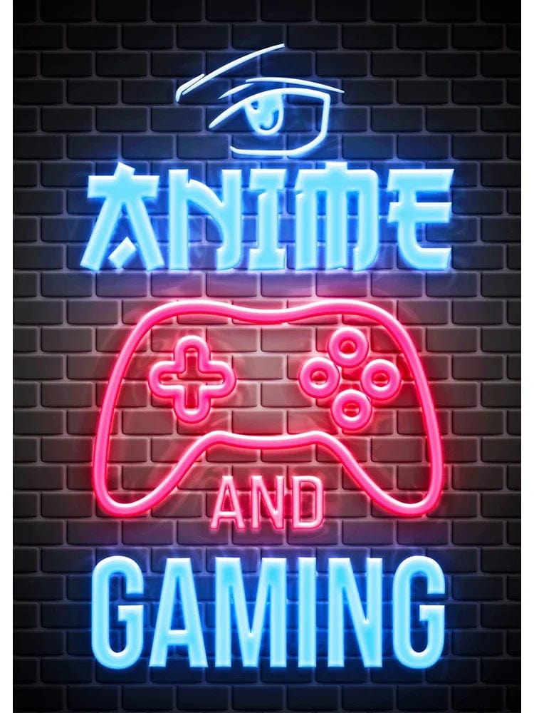 Canvanation 40X60cm / ZSH0084-10 Affiche Neon Jeux Citation Musique Rock
