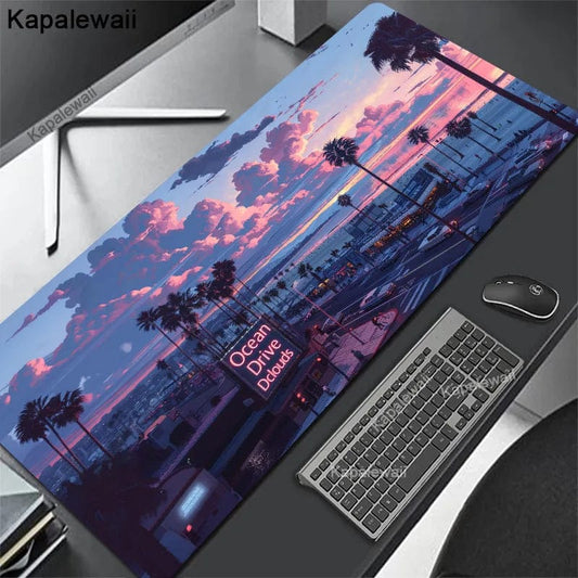 Canvanation LY001025 (30) / 40x90x5 Cm Tapis De Souris - Cyberpunk Gaming Ville Tokyo
