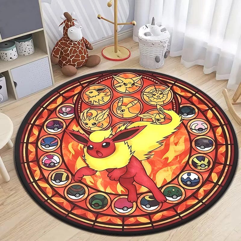 Canvanation Vert 1 / 120cm diametre Tapis De Chambre - Pokémon