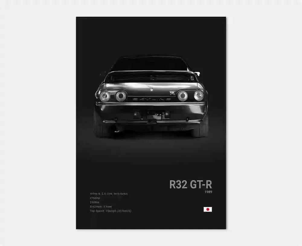 Canvanation 21 / 40x60cm Affiche Voiture Pop Noir Et Blanc Japon