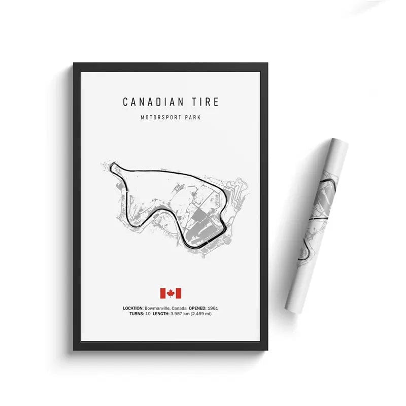 Canvanation 25 / 50x70cm Affiche Circuit Formule 1
