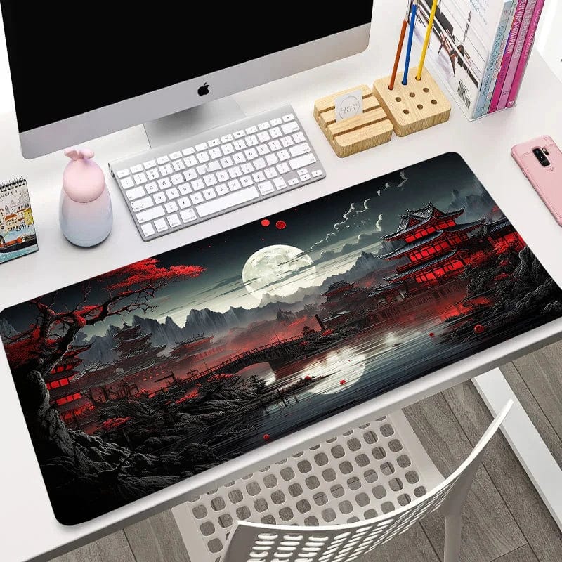 Canvanation Tapis De Souris - Paysage Japonais Pleine Lune