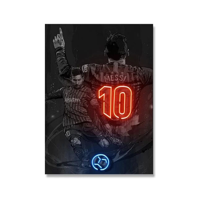 Canvanation 9 / 30x40cm Affiche Basketball Neon