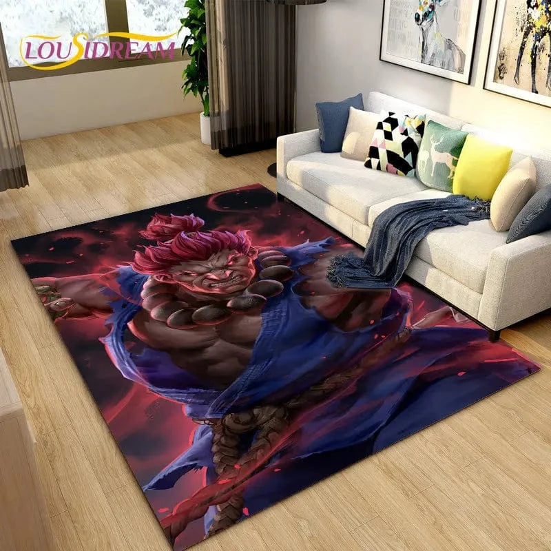 Canvanation Tapis De Chambre - Street Fighter Retro Game Gamer