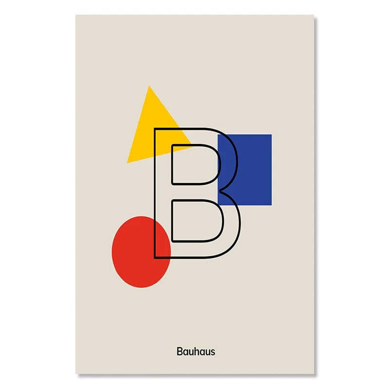 Canvanation 51 / 50x70cm Affiche Peinture Moderne Bauhaus