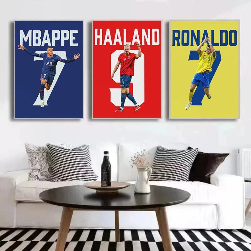 Canvanation Affiche Football - Numéro De Joueur