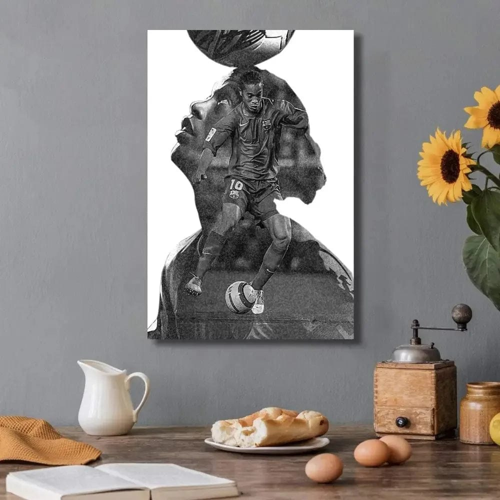 Canvanation 20 / 40x50CM Affiche Football - Ronaldinho