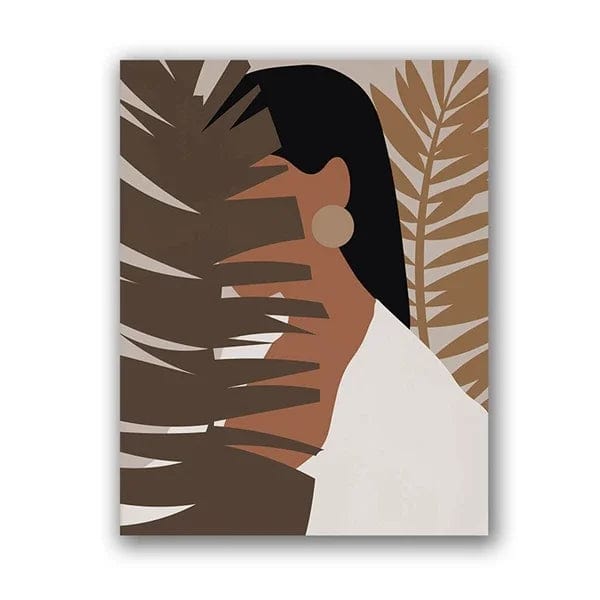 Canvanation 2PC100 / 50x70 cm Affiche Minimaliste Femme Africaine