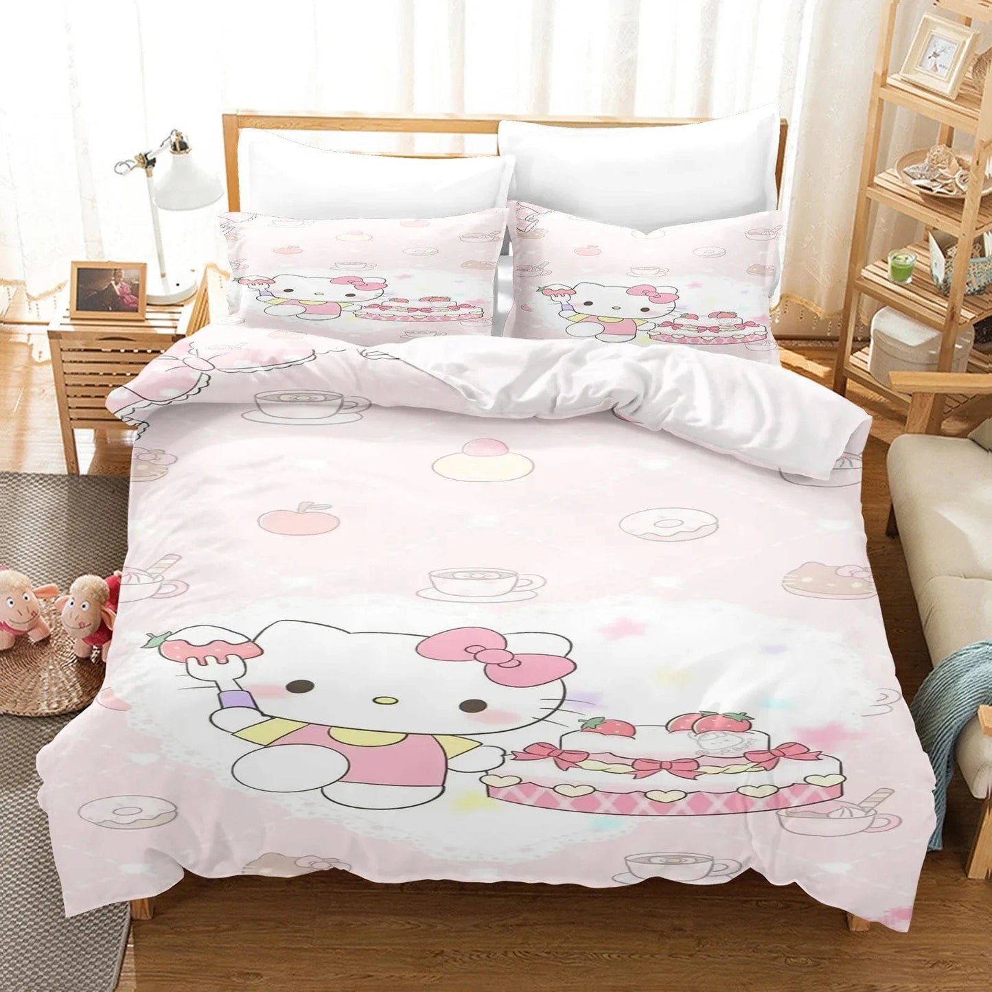 Canvanation 7 / 140X210CM Housse De Couette - Hello Kitty  : Douceur et Style pour Votre Chambre !