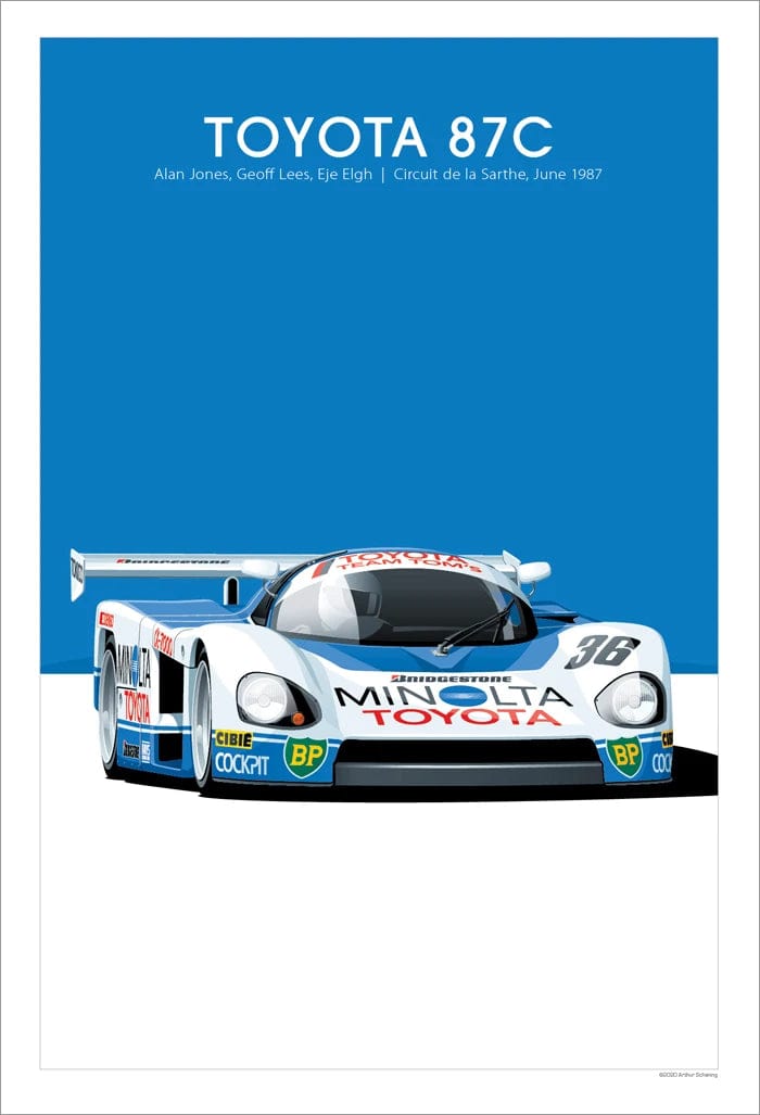 Canvanation 26 / 30x40cm Affiche Retro Voiture GTR
