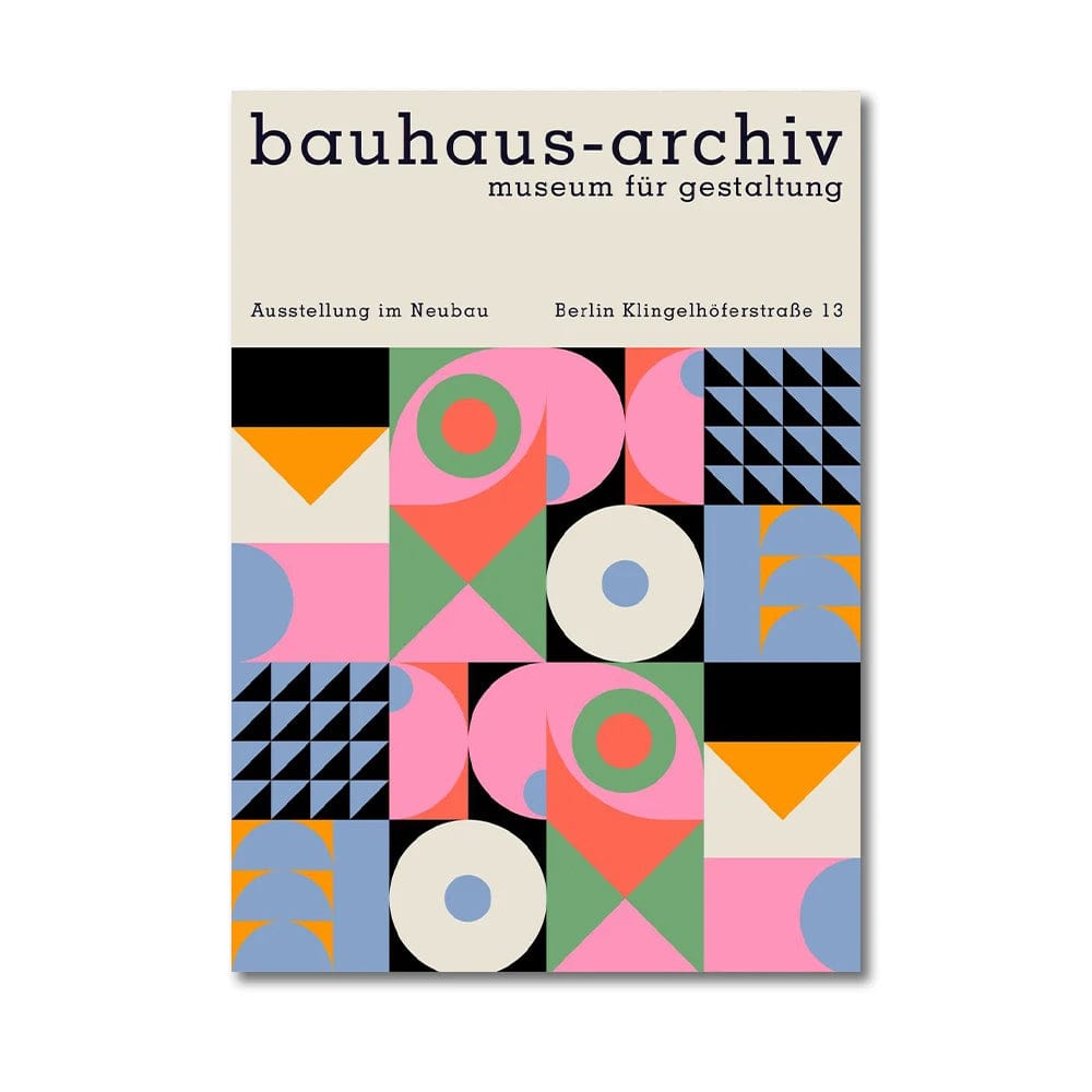 Canvanation Affiche Peinture Moderne Bauhaus