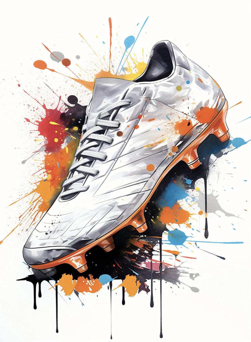 Canvanation 5 / 50x70cm Affiche Football Graffiti Pop Art