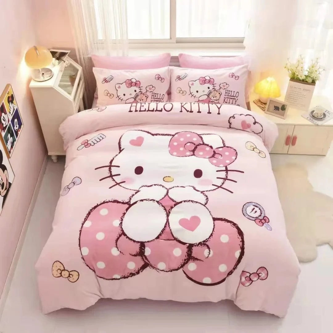 Canvanation I / US 173x218cm 3PCS Housse De Couette - Pink Hello Kitty