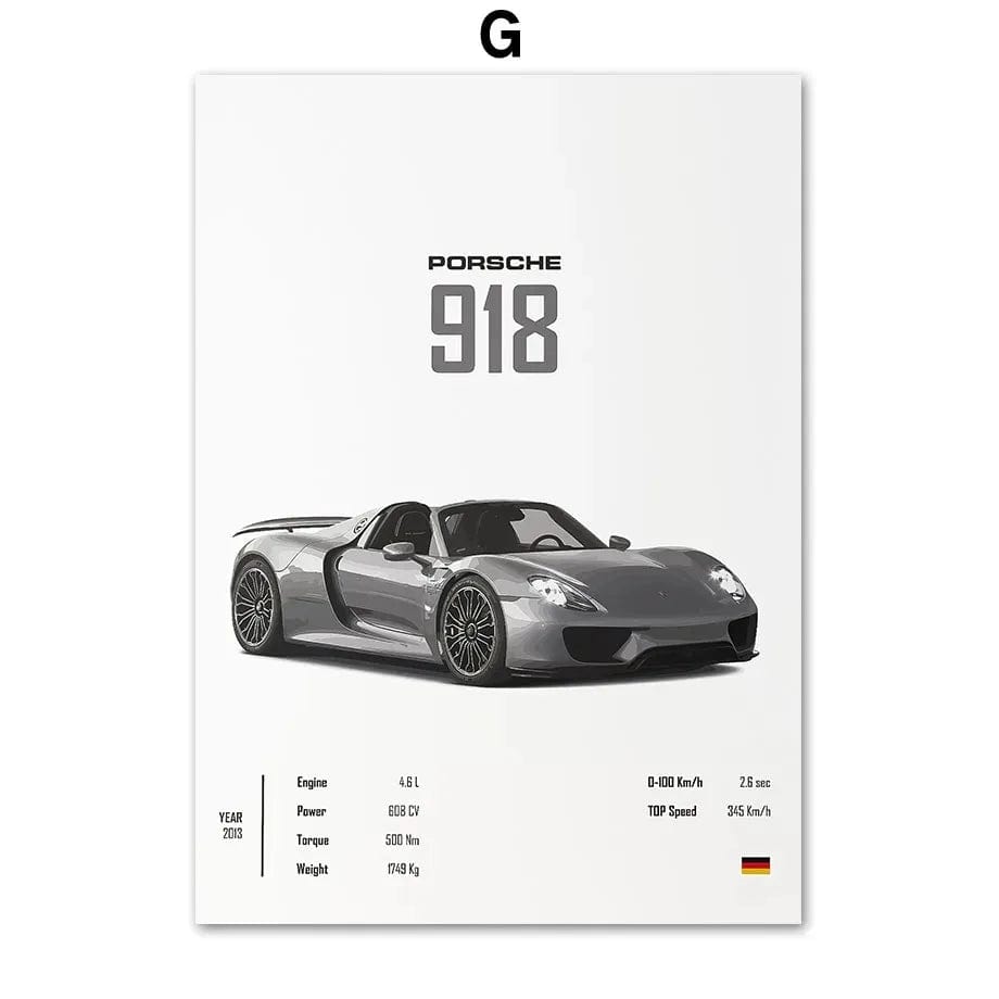 Canvanation G / 50x70cm Affiche Voiture De Sport
