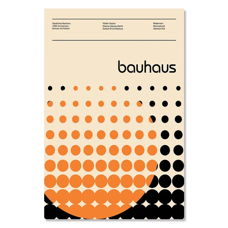 Canvanation Affiche Abstraite Moderne Bauhaus