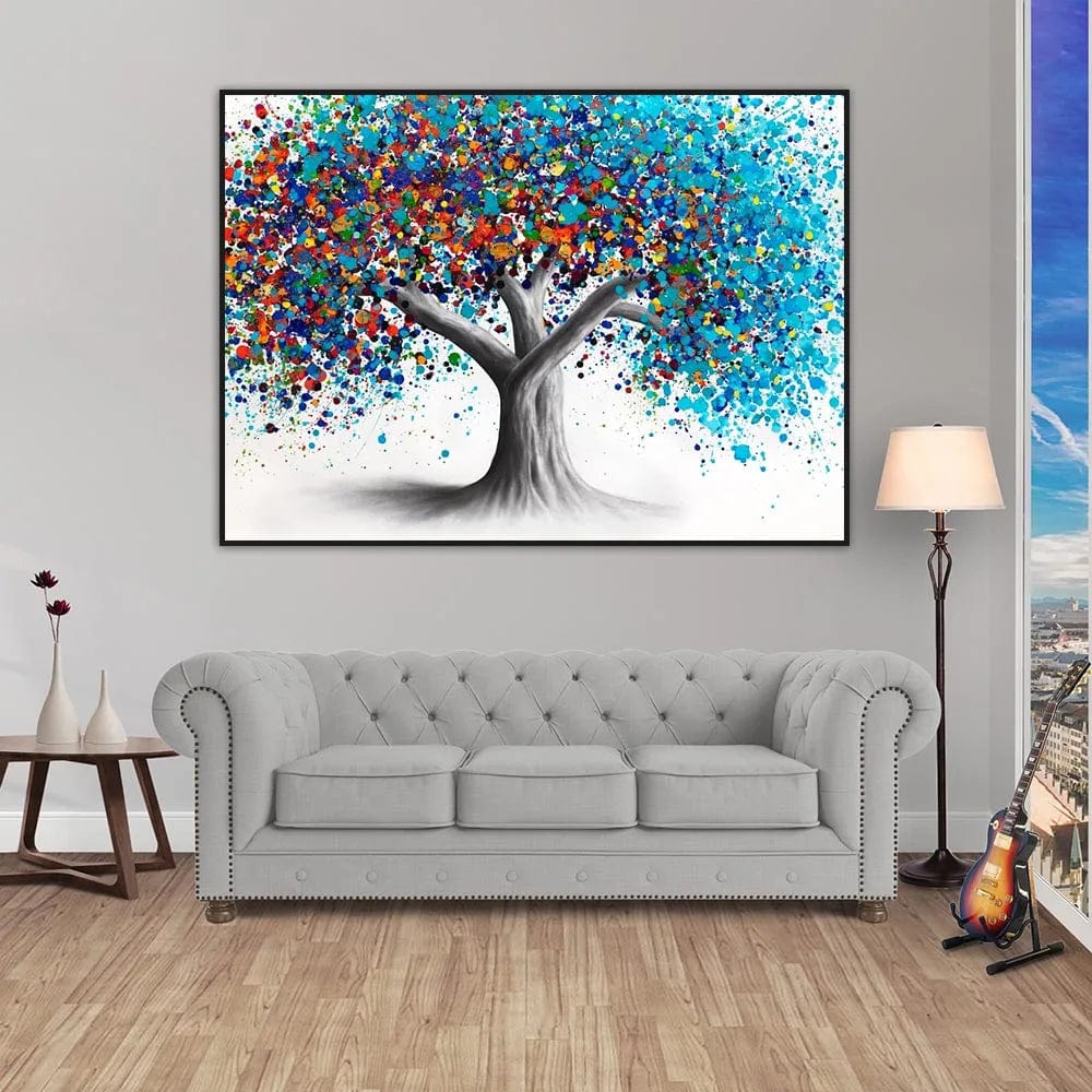 Canvanation Affiche - Arbre De Vie Coloré Gustave Klilmt