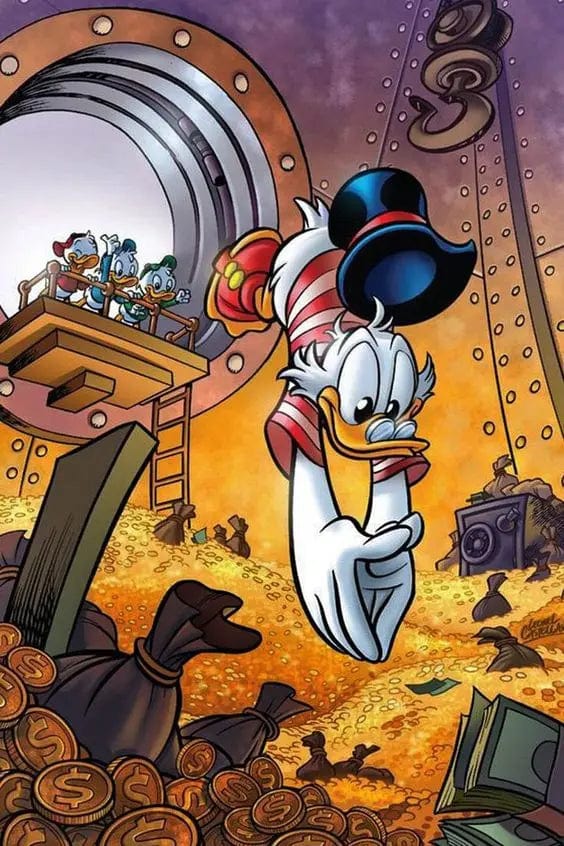 Canvanation 80x120cm Poster Picsou Mine D'Or