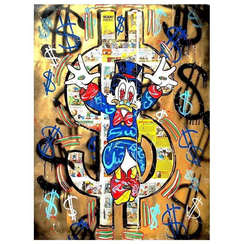 Canvanation Poster Picsou Donald Diamand Street Art