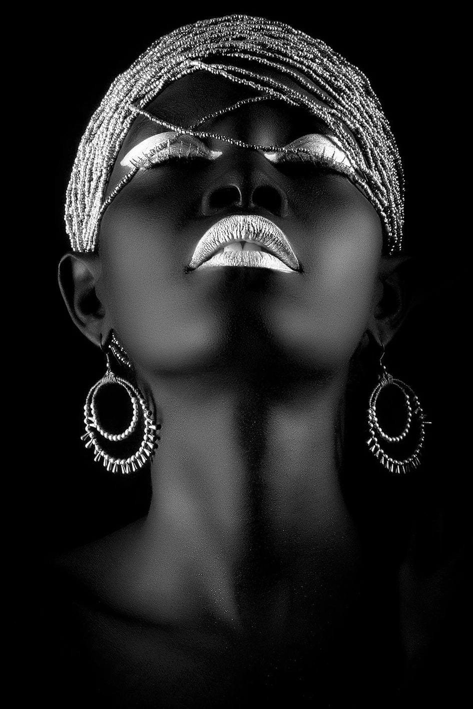 Canvanation PC 60165-6 / 70x100cm Affiche Femme Africaine Noir Coloré