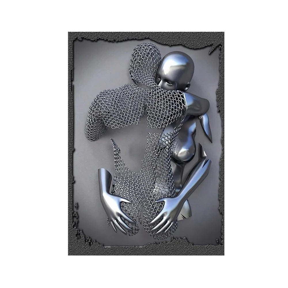 Canvanation 60x90cm / QP10224-E-1 Affiche Statue Romantique Couple