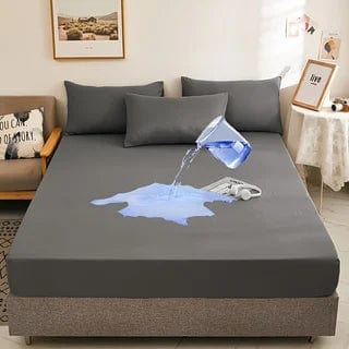 Canvanation Gris / King Protêge Matelas - Éléa