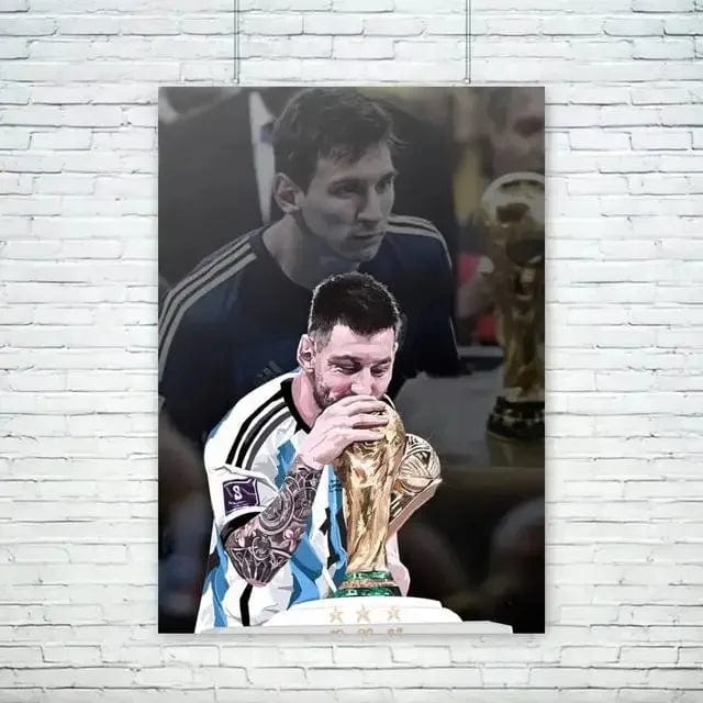 Canvanation 9 / 20x30CM Poster Football Stars Messi Ronaldo