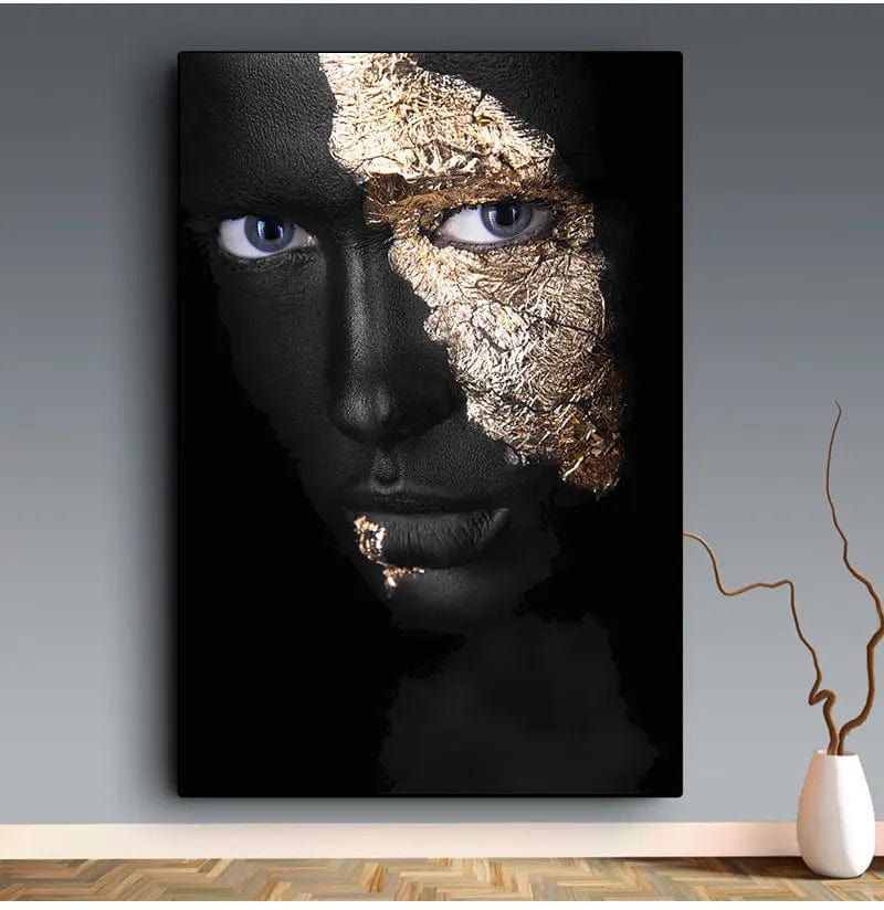 Canvanation Affiche Femme Africaine Noir