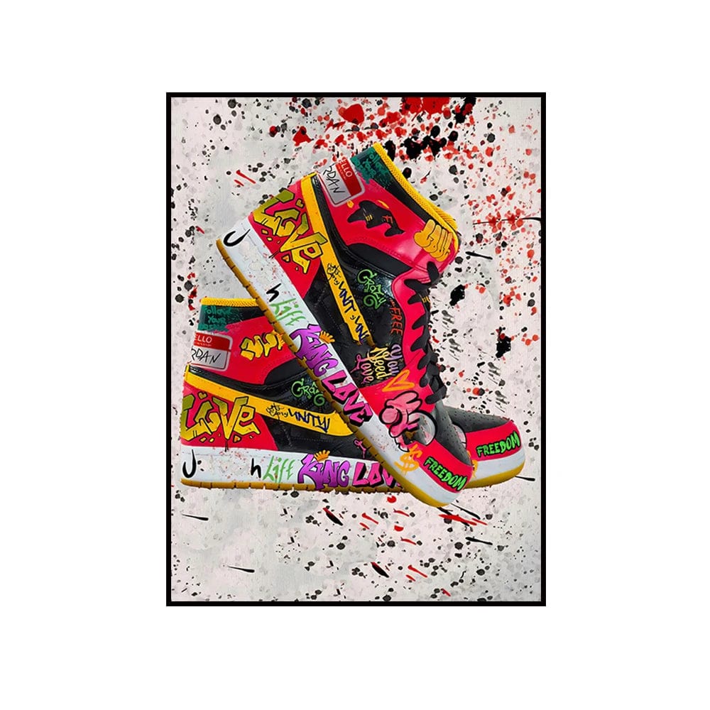 Canvanation 50X75CM Affiche Street Art Nike Air Jordan