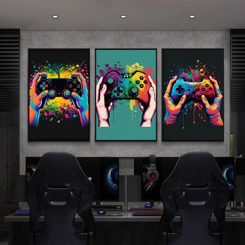 Canvanation Poster Manette Jeux Video