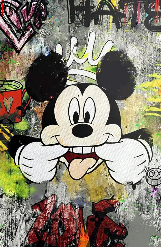 Canvanation PF24498 / 50x70cm Affiche Graffiti Fashion Mickey Mouse
