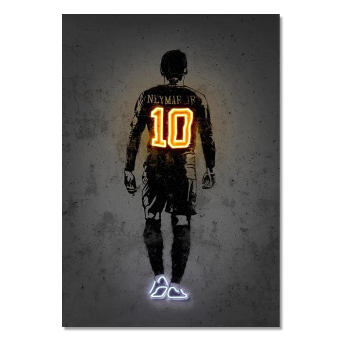 Canvanation Style 3 / 20X30cm Affiche Neon Joueurs De Foot