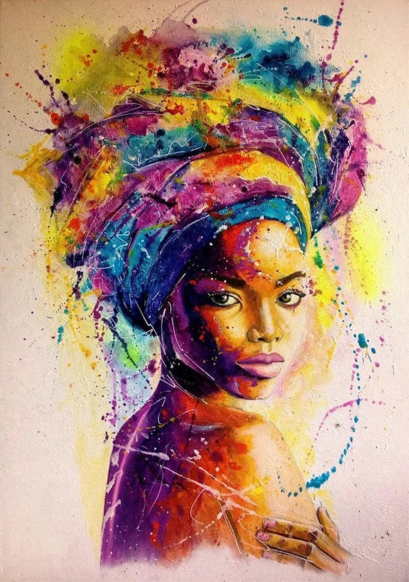 Canvanation PC 20484 / 30x40cm Affiche Portrait Femme Africaine
