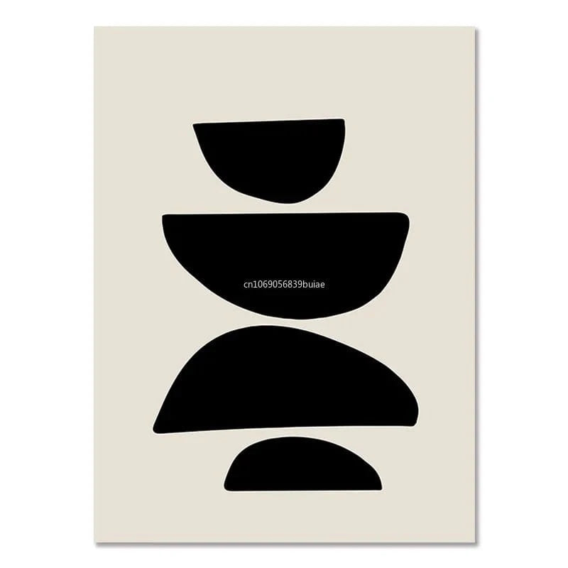 Canvanation Affiche Bohème Noir Et Blanc