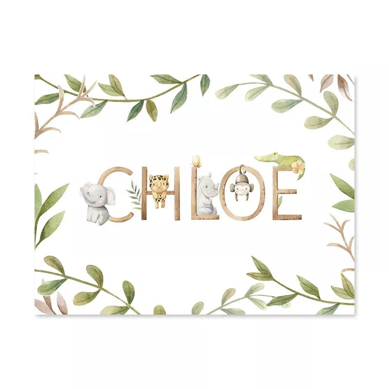 Canvanation 4 / A4 21x30cm Panneau De Chambre De Bébé Personnalisé Cartoon