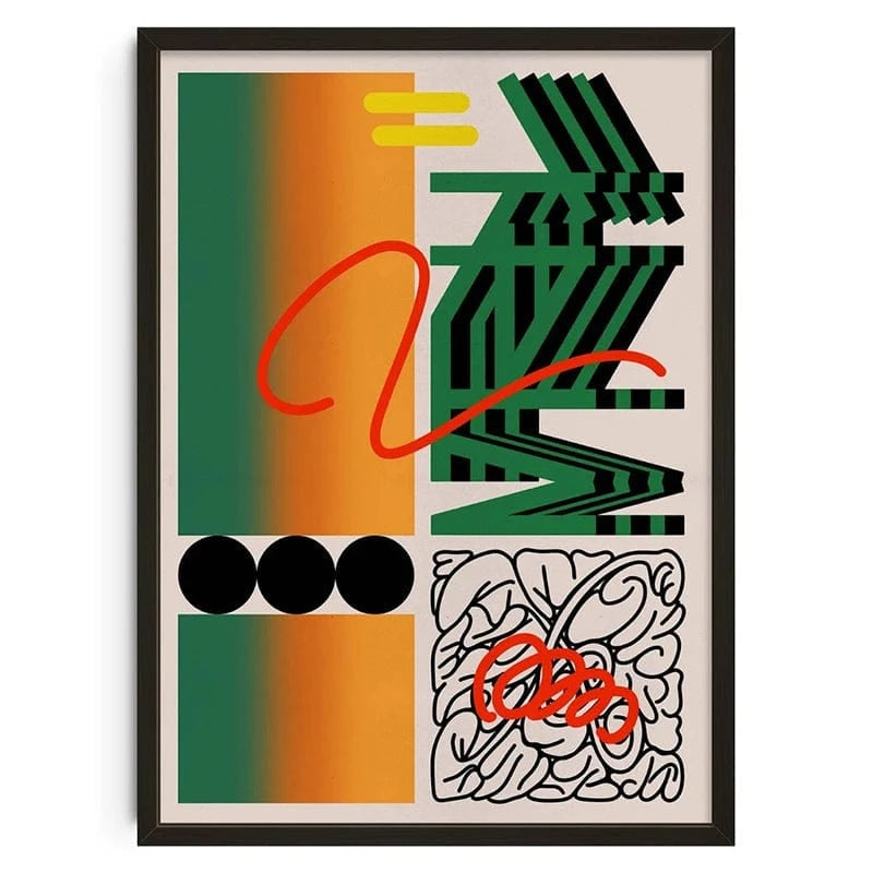 Canvanation F0067-18 / 50X70cm Affiche Vintage Abstrait Classic