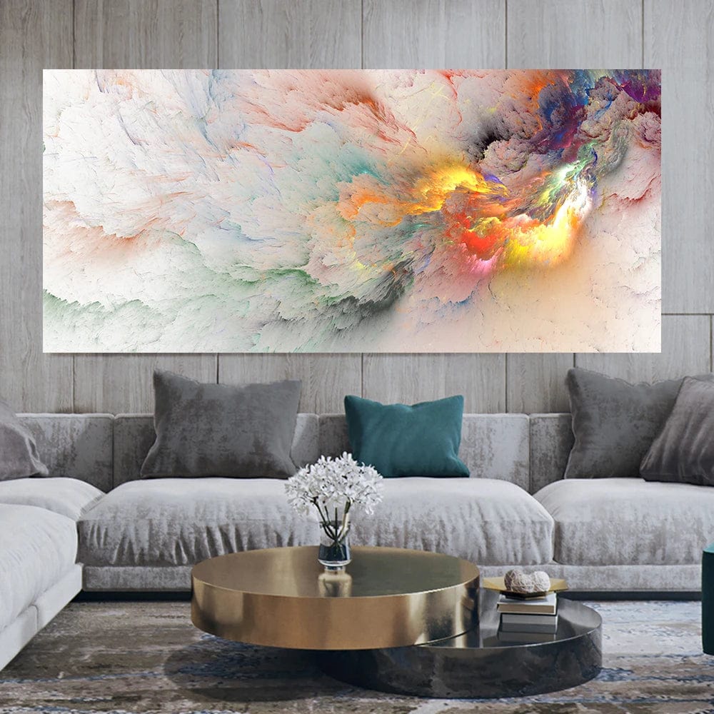 Canvanation QP10215-L / 50x115cm Affiche Peinture Abstraite Moderne