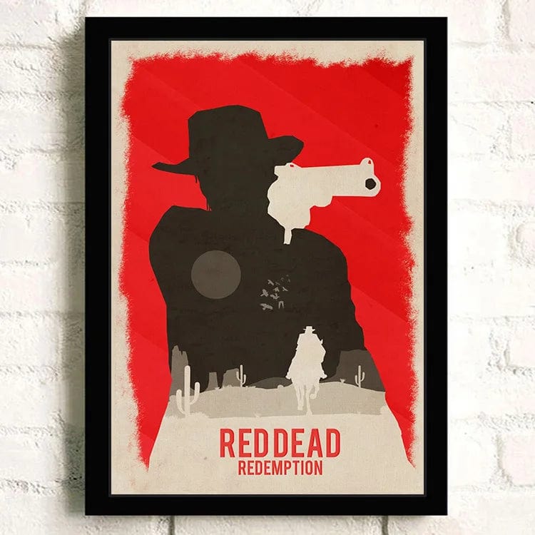 Canvanation 32 / 50X70cm Affiche Jeu Populaire Red Dead Redemption 2