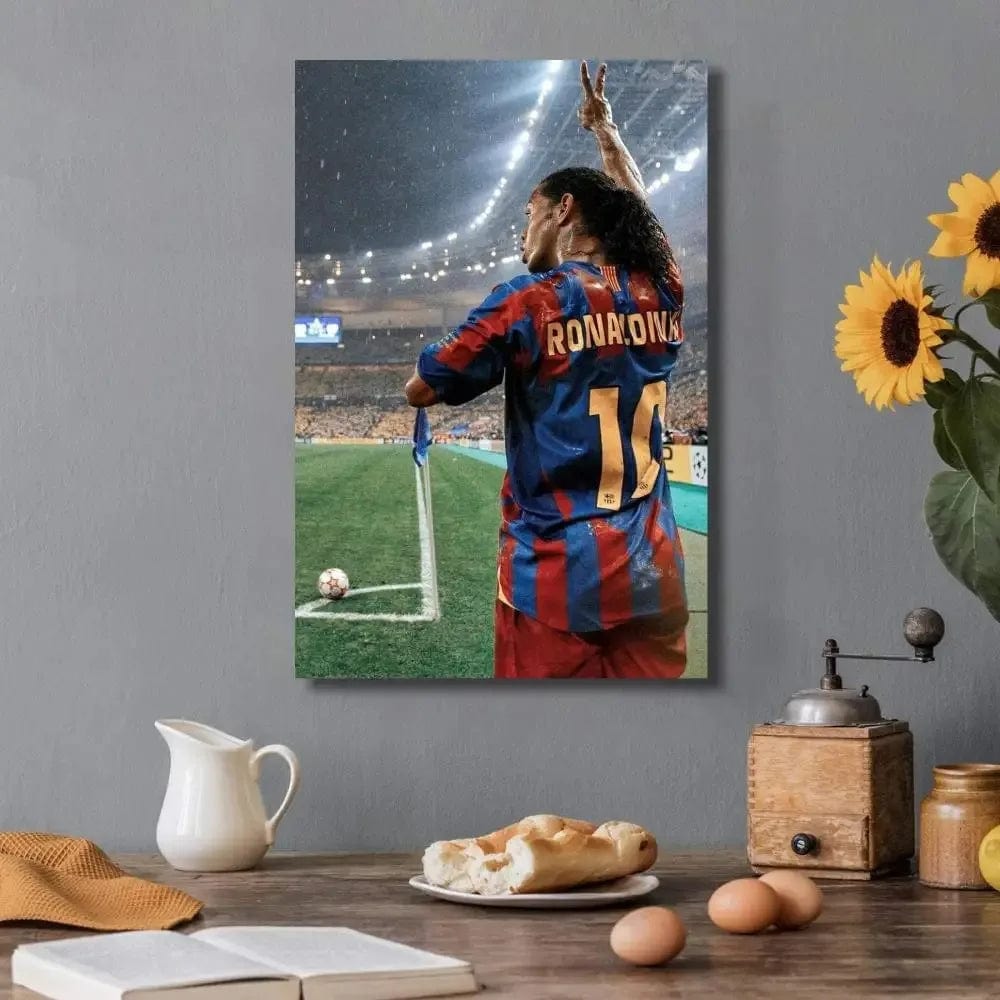 Canvanation 8 / 40x60CM Affiche Football - Ronaldinho