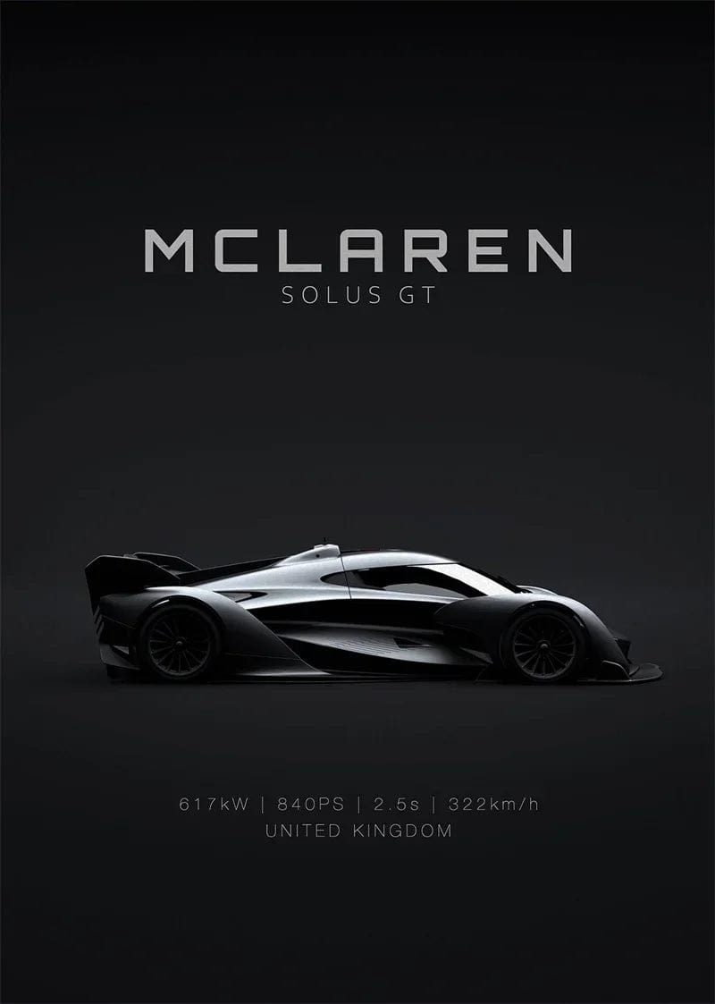 Canvanation 8 / 50X70cm Affiche Voiture Luxe Sport Audi Mercedes Mclaren Dodge Nissan