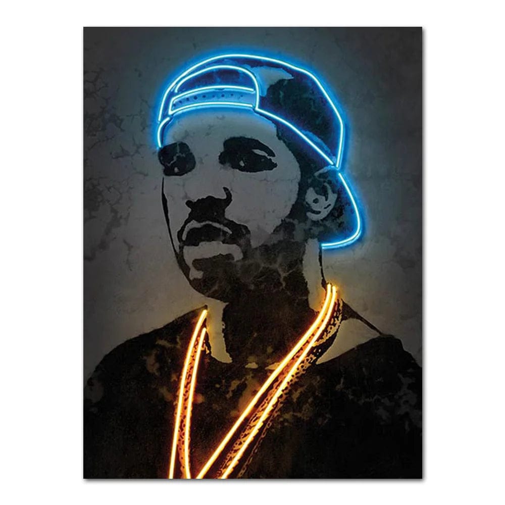 Canvanation Style3 / 55X80cm Affiche Neon Rap Pop Art