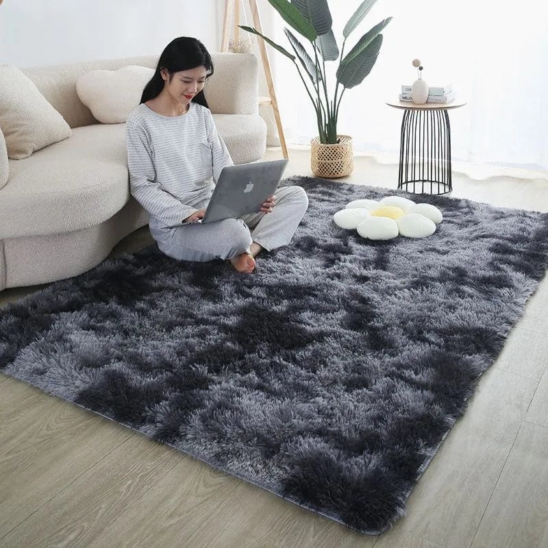 Canvanation Gris Foncé / 80x160cm Tapis De Chambre - Rainbow