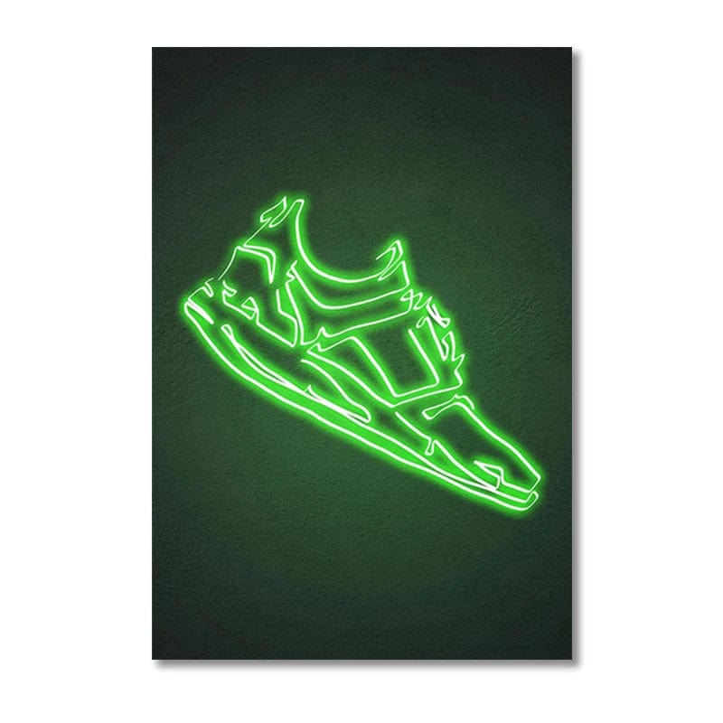 Canvanation Style 2 / 40X50cm Affiche Chambre Sneaker Jordan Neon