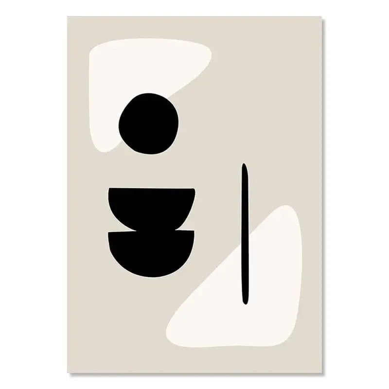 Canvanation 21x30cm / Su24 Affiche Bohème Noir Et Blanc