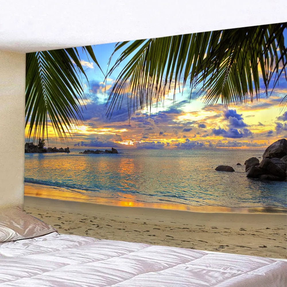 Canvanation 7 / 200X150CM Tapisserie Paysage Naturel de Plage
