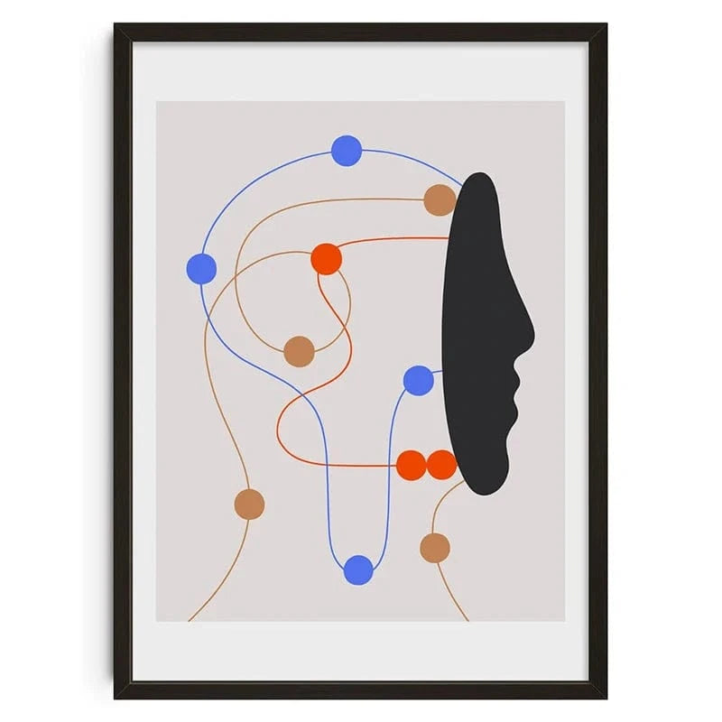 Canvanation F0067-20 / 50X70cm Affiche Vintage Abstrait Classic