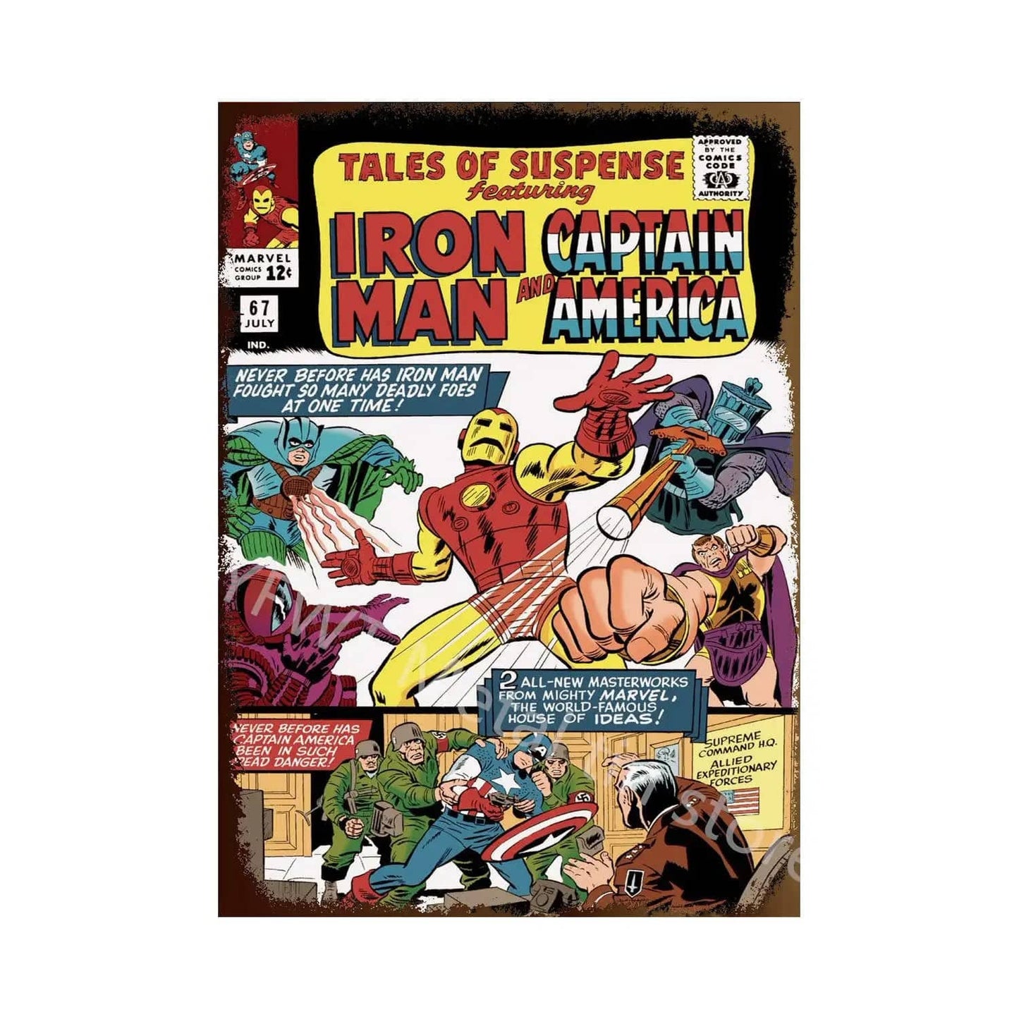 Canvanation JS232-15 / 20x30cm Poster Avengers Vintage